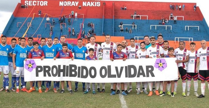 Deportivo Armenio homenajeó a las 22 personas desaparecidas de