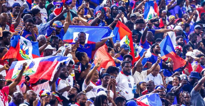 Los hinchas de la selección de Haití